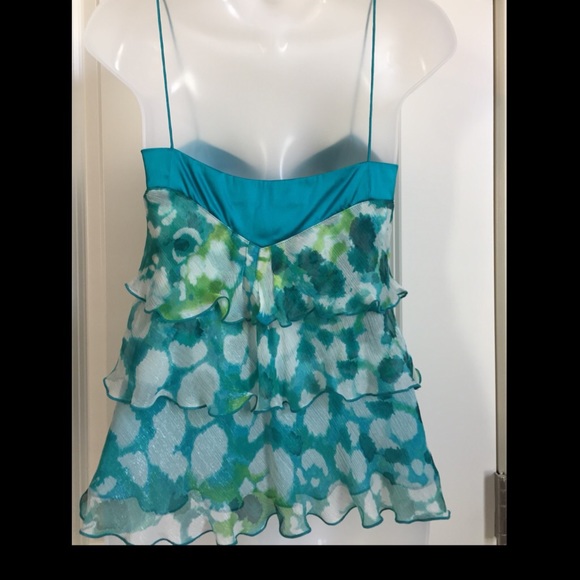 Diane Von Furstenberg Silk Skinny Strap Tank Top - Picture 2 of 10